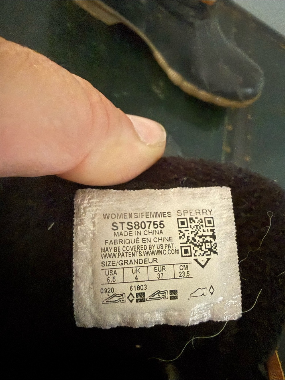 sperry top sider women Saltwater Duck Boots Black Quilt 6.5 - Picture 3 of 5